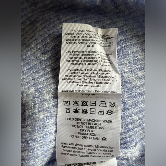 Women’s ONLY Camilla V-Neck Ribbed Sweater Pullover - Picture 8 of 9